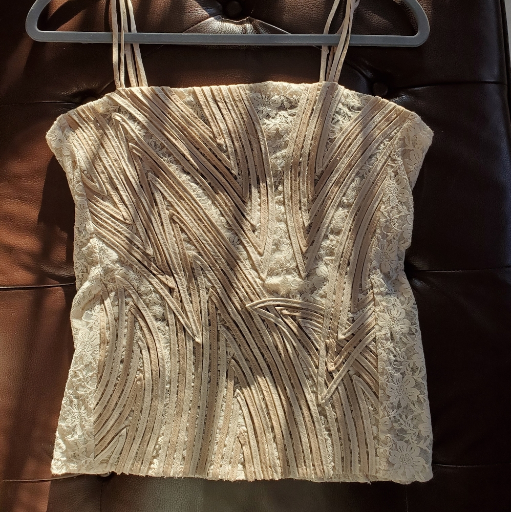 Alexandra Rosati Lacey Sleeveless Top